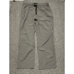 Gramicci lightweight pants hiking climbing belted gray mens Large outdoors nylon